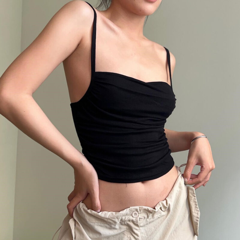 Slim Sleeveless Backless Vest