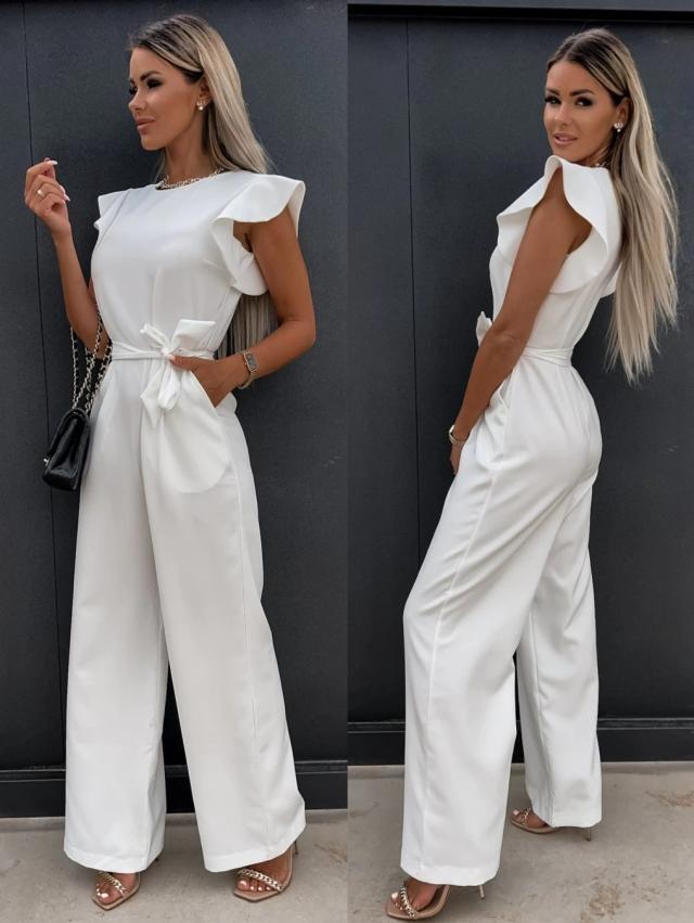 Waist Hugging Jumpsuit with Straight Pants