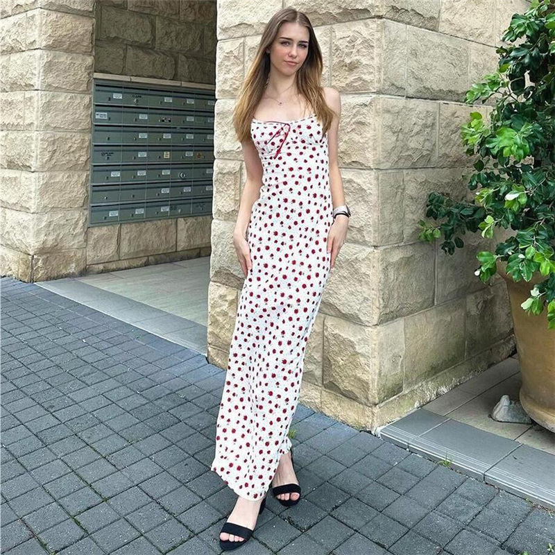Floral Bow Maxi Dress