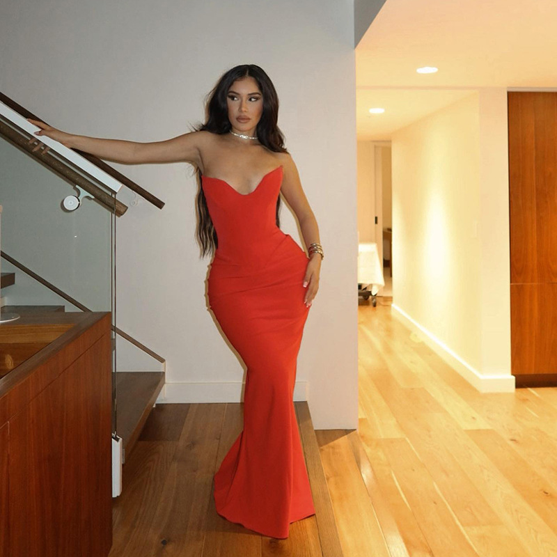 Fishbone Fishtail Dress