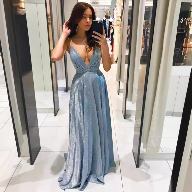 Backless Slim Midi Dress