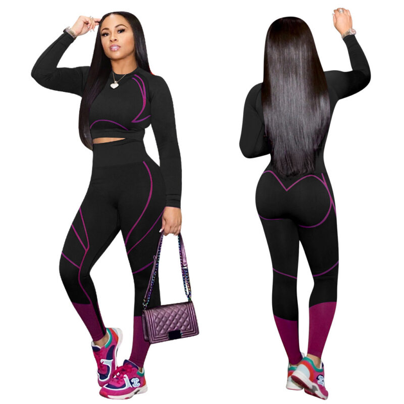 Yoga Long Sleeve Two-Piece Set