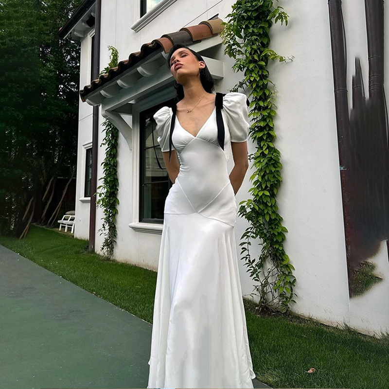 Strappy Bow Maxi Dress