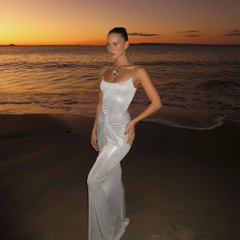 Slim Bodycon Maxi Dress