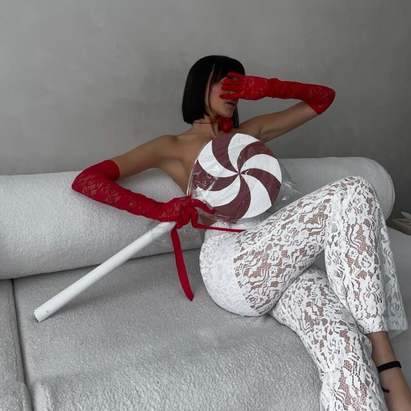 Sexy Gauze Straight Trousers