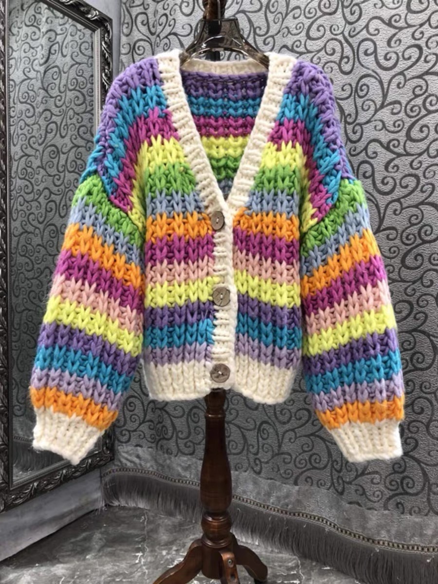 Rainbow striped color