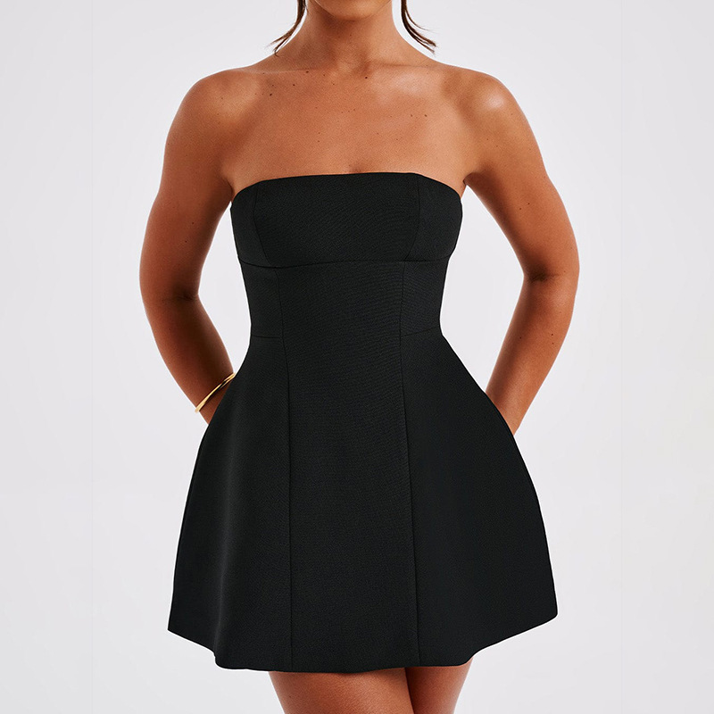 Minimalist Off-Shoulder Mini Dress