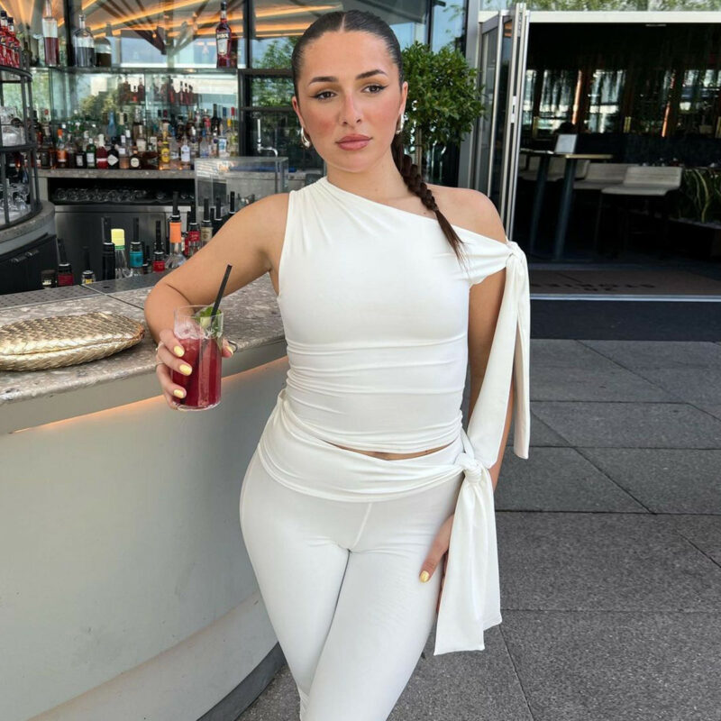 Strappy Sleeveless Shorts Set