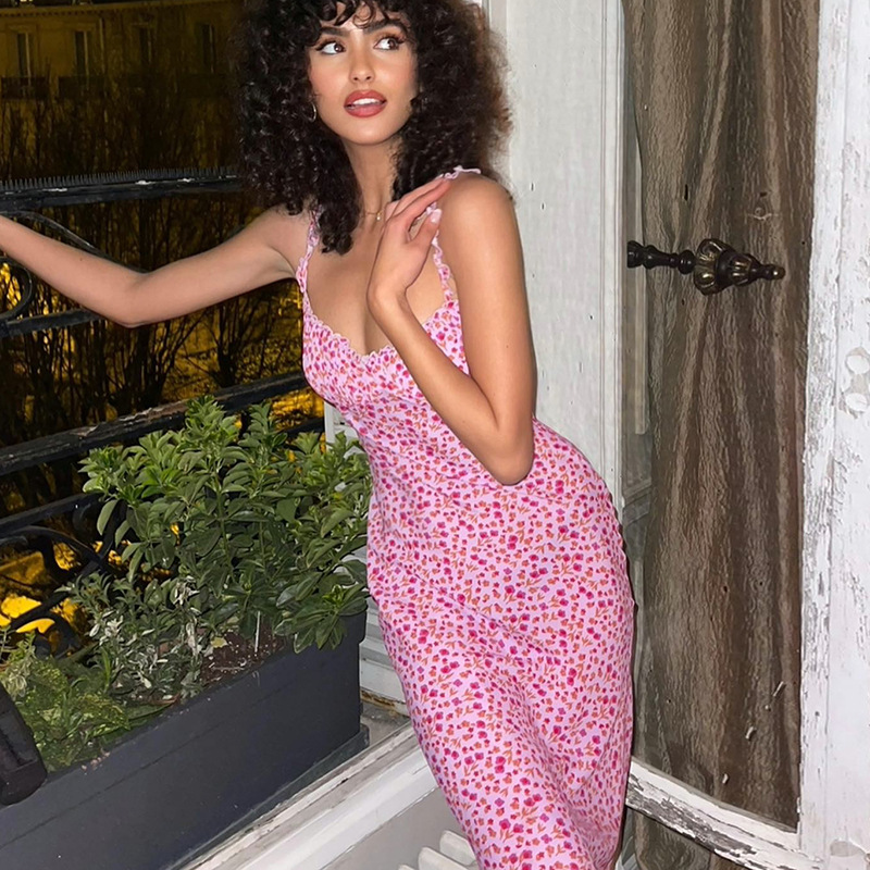 Bohemian Floral Midi Dress