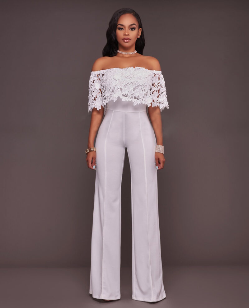 One Shoulder Loose Leg Jumpsuit