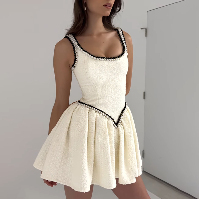 Color Block Slim Mini Dress